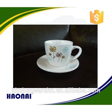 new design hot sale ceramic coffee cup and saucer,porcelain cup and saucer